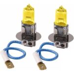 Set 2 becuri H3 pentru proiectoare de ceata, culoare galbena, 12V, 55W - imagine 2