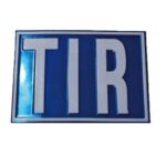 Placuta metalica TIR din otel reliefat - imagine 2