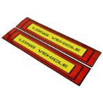 Set sticker reflectorizant pentru camion " LONG VEHICLE " 50 x 10cm - imagine 2
