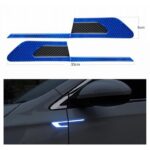 Set 2 stickere reflectorizante BUMERANG cu insertie Carbon 5D, culoare Albastra - imagine 2