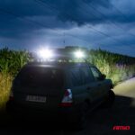 Proiector LED pentru Off-Road, ATV, SSV, culoare 6500K, cu doua functii, tensiune 9 - 36V, dimensiune, 110 x 75 mm - imagine 3