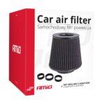 Filtru de aer conic negru cu 3 adaptoare - imagine 3