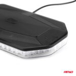 Rampa luminoasa girofar, culoare Orange, alimentare 12/24V, 48 LED-uri, protectie IP56, montaj cu magnet - imagine 5