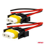 Set 2 mufe ceramice drepte, soclu HB4, 9006, rezistente termic - imagine 2