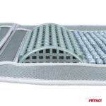 Husa scaun auto cu bile de masaj si suport lombar, dimensiuni 97 x 44 cm, culoare Gri - imagine 5