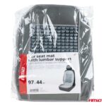 Husa scaun auto cu bile de masaj si suport lombar, dimensiuni 97 x 44 cm, culoare Gri - imagine 8