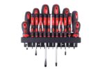 Set de surubelnite cu suport de perete 18 buc