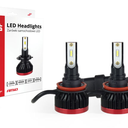 Becuri auto LED BF Series AMiO compatibil H8 / H9 / H11, destinat competitiilor auto sau off-road