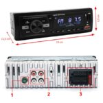 Player Auto dimensiune 1DIN, 4 x 50W, model AW1003, cu Bluetooth, Radio, MP3, AUX, Card, Telecomanda - imagine 5