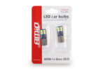 Set becuri auto cu LED CANBUS compatibil T10e W5W 8 SMD Alb 12/24V, destinat competitiilor auto sau off-road - imagine 2