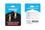 Set becuri auto cu LED CANBUS sofit compatibil C5W 12 SMD 31mm Alb 12/24V, destinat competitiilor auto sau off-road - imagine 2