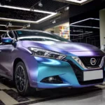 Folie auto Cameleon Albastru/Violet pentru colantare integrala, Termoplastica, cu tehnologie "BUBBLE FREE", finisaj Lucios, dimensiune 3,0m x 1,52m - imagine 4