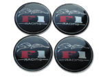 Set 4 buc. ornament central janta, model "F1 Black", diametru 5cm - imagine 2