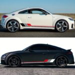 Set 2 stickere autoadezive Tuning, model "Racing Stripes V2", dimensiune 180 x 16,5 cm, culoare Negru + Gri + Rosu - imagine 4