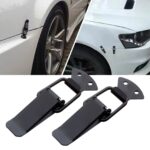 Set clipsuri pentru capota, 57 mm, culoare neagra - imagine 2