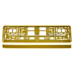 Suport numar inmatriculare din plastic, calitate Premium, culoare AURIU - imagine 2