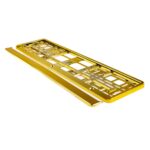 Suport numar inmatriculare din plastic, calitate Premium, culoare AURIU - imagine 3