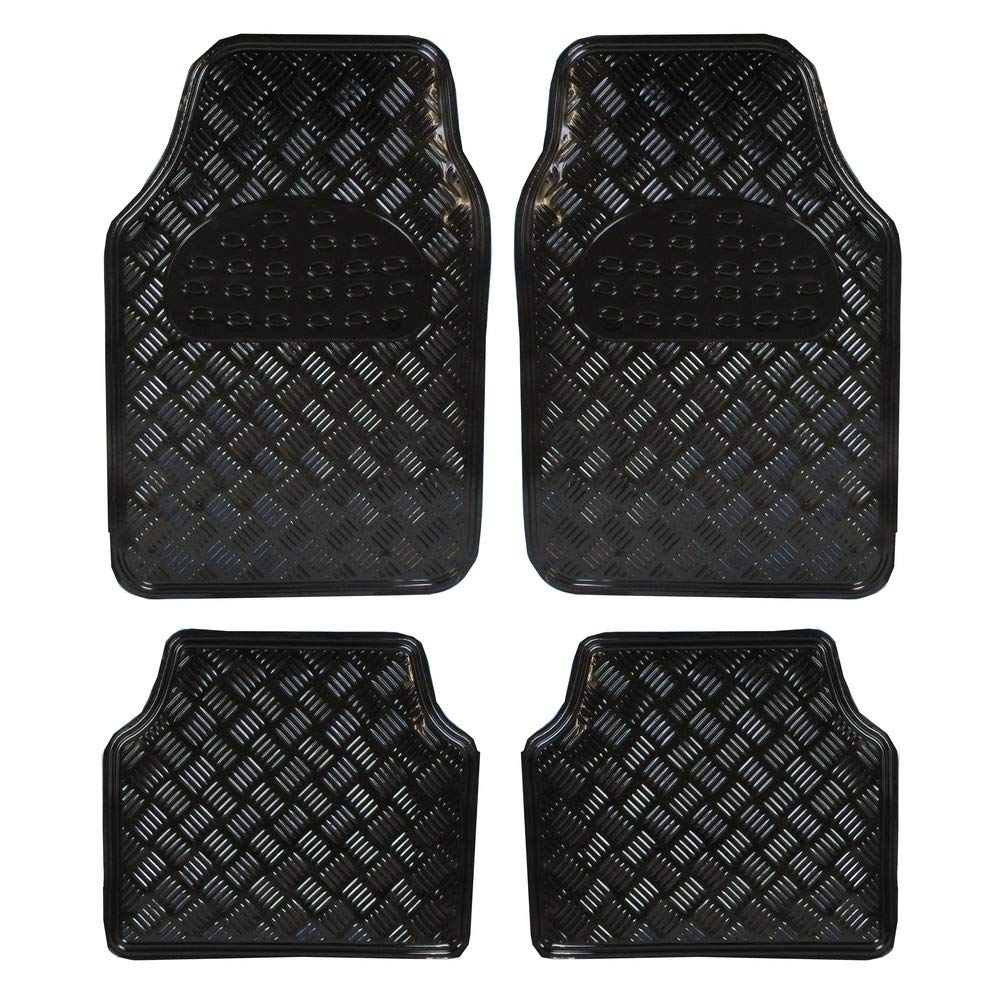 71t8Cp46YPL._SL1000_.jpg Covorase Auto Universale, model Diamond, culoare Crom Negru - imagine 1