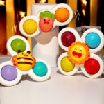 Set 3 jucarii interactive, model "POP UP SENSORY FIDGET SPINNER" pentru copii sau bebelusi - imagine 5