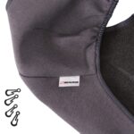 Huse scaun auto tip "maiou" set 2 buc - NEGRU - imagine 4