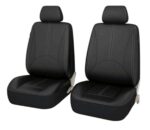 Set 11 huse scaun auto UNIVERSALE din piele ecologica NEGRU AG338E - imagine 3