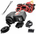 Priza de bricheta suplimentara, waterproof, 12V, 10A, cu 2 porturi incarcare USB, 5V, 2,1A, cu destinatie Moto, ATV, SSV, Quad, Off-Road - imagine 5