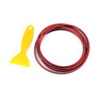 Banda decor interior crom TUNING, 5m, ROSU - imagine 5