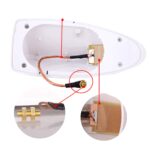 Antena auto activa AM - FM tip "SHARK TAIL" culoare GOLD - imagine 3