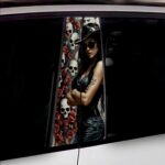 Set 2 stickere decorative pentru stalpii usilor, print autoadeziv de inalta rezolutie, dimensine 2 buc x 50 x 22 cm , cod: AVX-SSU-09