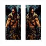 Set 2 stickere decorative pentru stalpii usilor, print autoadeziv de inalta rezolutie, dimensine 2 buc x 50 x 22 cm , cod: AVX-SSU-10 - imagine 2