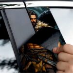 Set 2 stickere decorative pentru stalpii usilor, print autoadeziv de inalta rezolutie, dimensine 2 buc x 50 x 22 cm , cod: AVX-SSU-10 - imagine 3