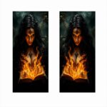 Set 2 stickere decorative pentru stalpii usilor, print autoadeziv de inalta rezolutie, dimensine 2 buc x 50 x 22 cm , cod: AVX-SSU-12 - imagine 2