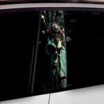 Set 2 stickere decorative pentru stalpii usilor, print autoadeziv de inalta rezolutie, dimensine 2 buc x 50 x 22 cm , cod: AVX-SSU-13