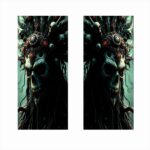 Set 2 stickere decorative pentru stalpii usilor, print autoadeziv de inalta rezolutie, dimensine 2 buc x 50 x 22 cm , cod: AVX-SSU-13 - imagine 2