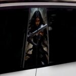 Set 2 stickere decorative pentru stalpii usilor, print autoadeziv de inalta rezolutie, dimensine 2 buc x 50 x 22 cm , cod: AVX-SSU-15