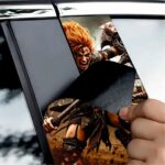 Set 2 stickere decorative pentru stalpii usilor, print autoadeziv de inalta rezolutie, dimensine 2 buc x 50 x 22 cm , cod: AVX-SSU-16 - imagine 3