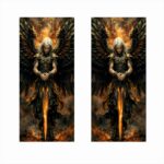 Set 2 stickere decorative pentru stalpii usilor, print autoadeziv de inalta rezolutie, dimensine 2 buc x 50 x 22 cm , cod: AVX-SSU-22 - imagine 2