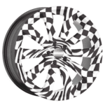 Set 4 Folii Imprimate Outdoor cu EcoSolvent, autoadezive, pentru decorarea jantelor auto, dimetru 60 cm, model FJT-04 - imagine 3