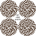 Set 4 Folii Imprimate Outdoor cu EcoSolvent, autoadezive, pentru decorarea jantelor auto, dimetru 60 cm, model FJT-04 - imagine 4