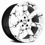 Set 4 Folii Imprimate Outdoor cu EcoSolvent, autoadezive, pentru decorarea jantelor auto, dimetru 60 cm, model FJT-11 - imagine 2