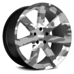 Set 4 Folii Imprimate Outdoor cu EcoSolvent, autoadezive, pentru decorarea jantelor auto, dimetru 60 cm, model FJT-24 - imagine 2