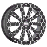 Set 4 Folii Imprimate Outdoor cu EcoSolvent, autoadezive, pentru decorarea jantelor auto, dimetru 60 cm, model FJT-26 - imagine 3