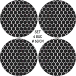 Set 4 Folii Imprimate Outdoor cu EcoSolvent, autoadezive, pentru decorarea jantelor auto, dimetru 60 cm, model FJT-26 - imagine 4