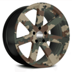 Set 4 Folii Imprimate Outdoor cu EcoSolvent, autoadezive, pentru decorarea jantelor auto, dimetru 60 cm, model FJT-27 - imagine 3