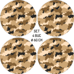 Set 4 Folii Imprimate Outdoor cu EcoSolvent, autoadezive, pentru decorarea jantelor auto, dimetru 60 cm, model FJT-28 - imagine 4