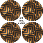 Set 4 Folii Imprimate Outdoor cu EcoSolvent, autoadezive, pentru decorarea jantelor auto, dimetru 60 cm, model FJT-30 - imagine 4