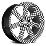 Set 4 Folii Imprimate Outdoor cu EcoSolvent, autoadezive, pentru decorarea jantelor auto, dimetru 60 cm, model FJT-32 - imagine 2