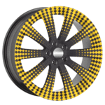 Set 4 Folii Imprimate Outdoor cu EcoSolvent, autoadezive, pentru decorarea jantelor auto, dimetru 60 cm, model FJT-40 - imagine 3