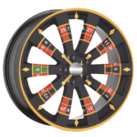 Set 4 Folii Imprimate Outdoor cu EcoSolvent, autoadezive, pentru decorarea jantelor auto, dimetru 60 cm, model FJT-43 - imagine 3