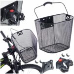 Cos metalic pentru bicicleta cu maner, demontabil, conceput pentru a fi montat in partea din fata - imagine 5